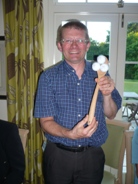 Harley Bell, proud winner of the wooden spoon
